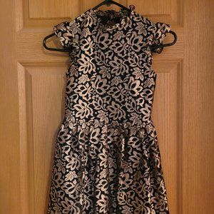 Black and Gold Girls Dress Size 10
